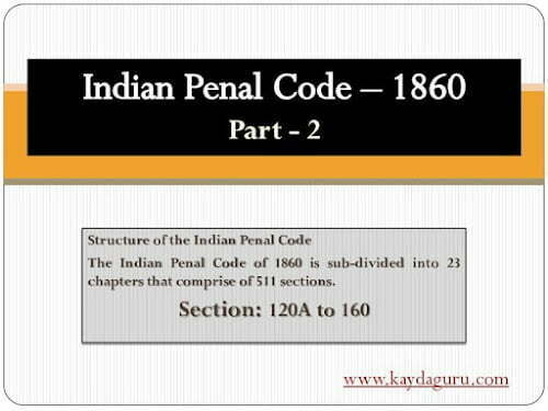 Indian Penal Code 1860 Part - 2 - KaydaGuru